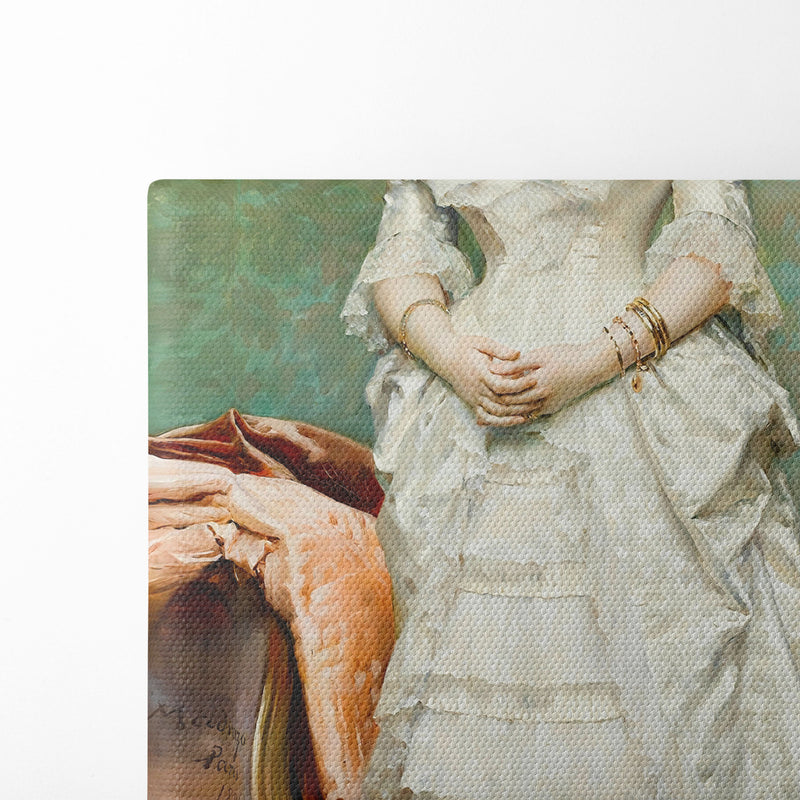 Before the ball (1881) - Raimundo de Madrazo y Garreta - Canvas Print