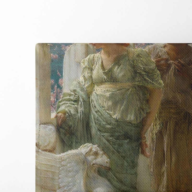 Past And Present Generations - Lawrence Alma-Tadema - Canvas Print