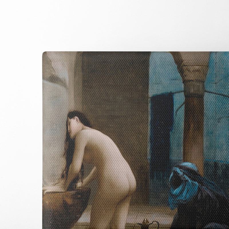 Study For A Maure Bath, Turkish Woman In The Bath - Jean-Léon Gérôme - Canvas Print