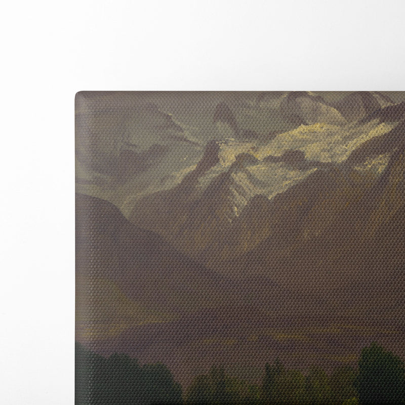 In the High Mountains - Albert Bierstadt - Canvas Print