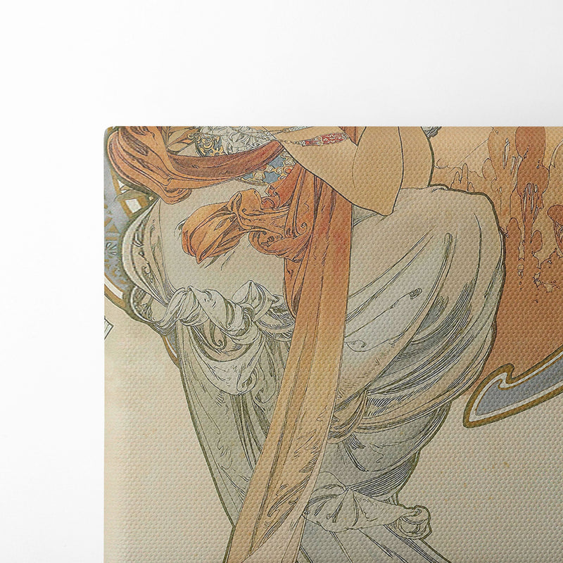 The Arts 4 (1898) - Alphonse Mucha - Canvas Print