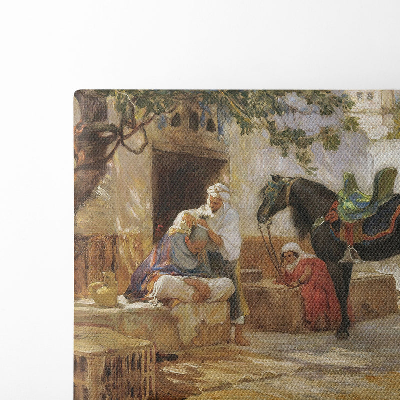 The Barber - Frederick Arthur Bridgman - Canvas Print