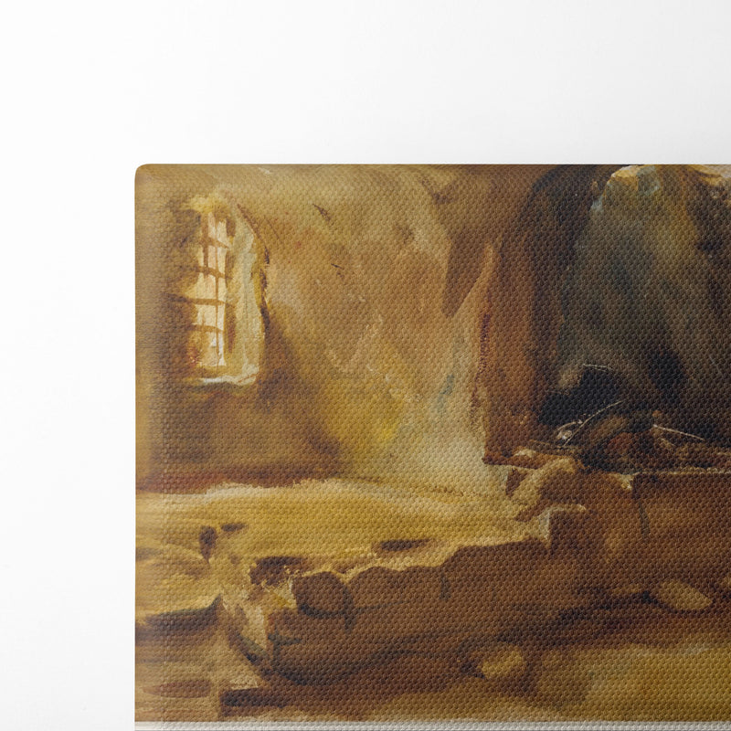 Ruined Cellar—Arras (1918) - John Singer Sargent - Canvas Print