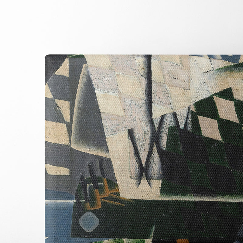 Harlequin with a Guitar (1917) - Juan Gris - Canvas Print