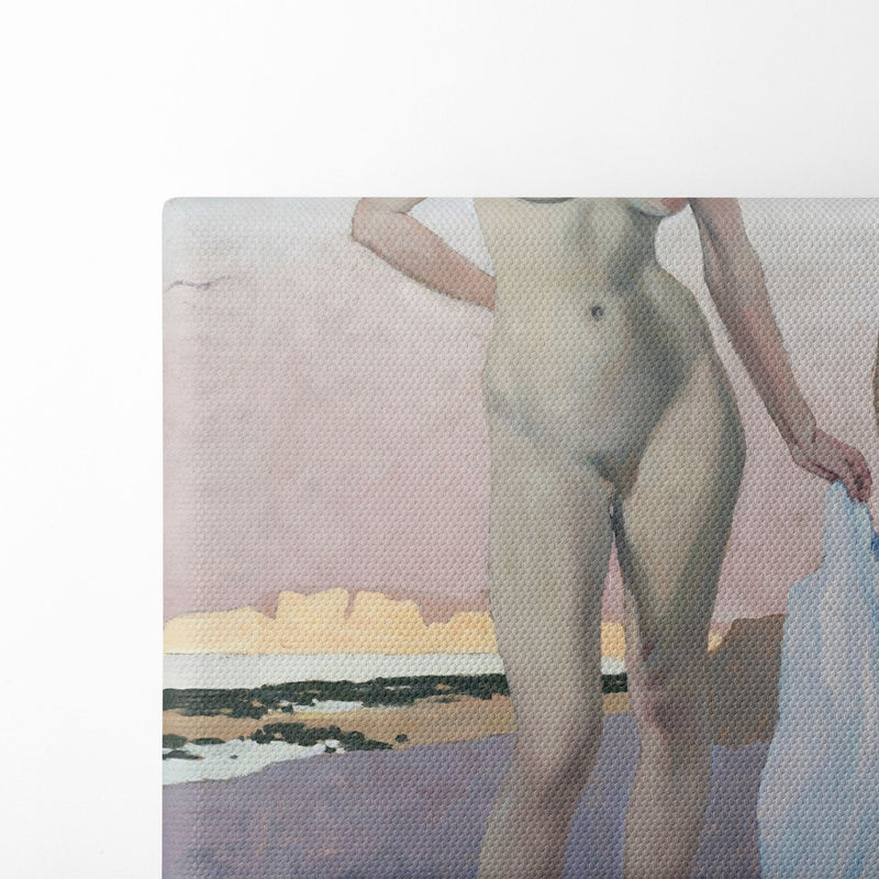 On The Beach, 1905 - Félix Vallotton - Canvas Print