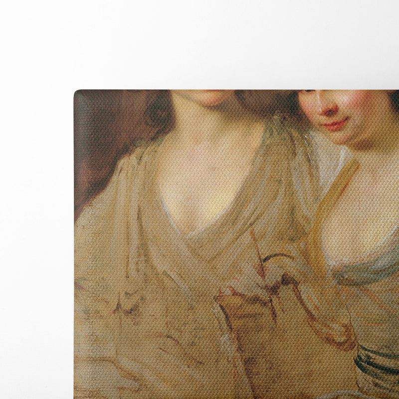 Die Gräfinnen Caroline und Zoë Thomatis - Johann Baptist von Lampi the Elder - Canvas Print