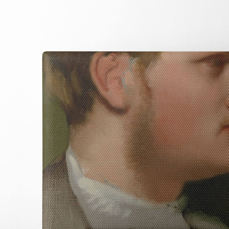 Portrait of Paul Valpinçon (c. 1855) - Edgar Degas - Canvas Print