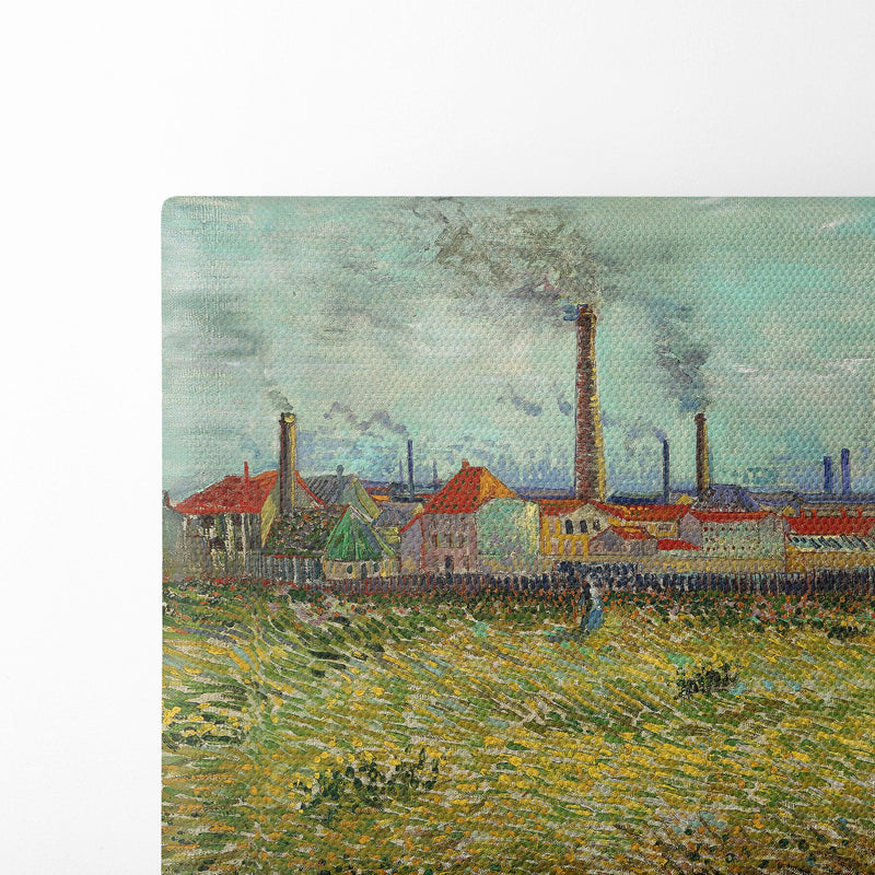 Factories at Clichy (1887) - Vincent van Gogh - Canvas Print - UAIO LMT