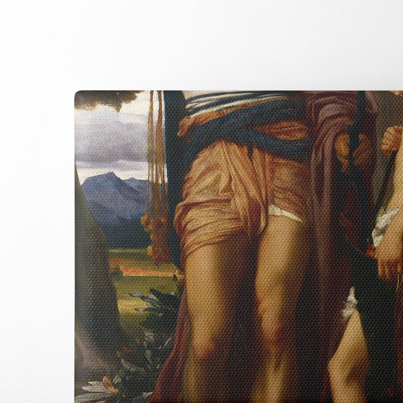 Jonathan’s Token to David (c. 1868) - Frederic Leighton - Canvas Print