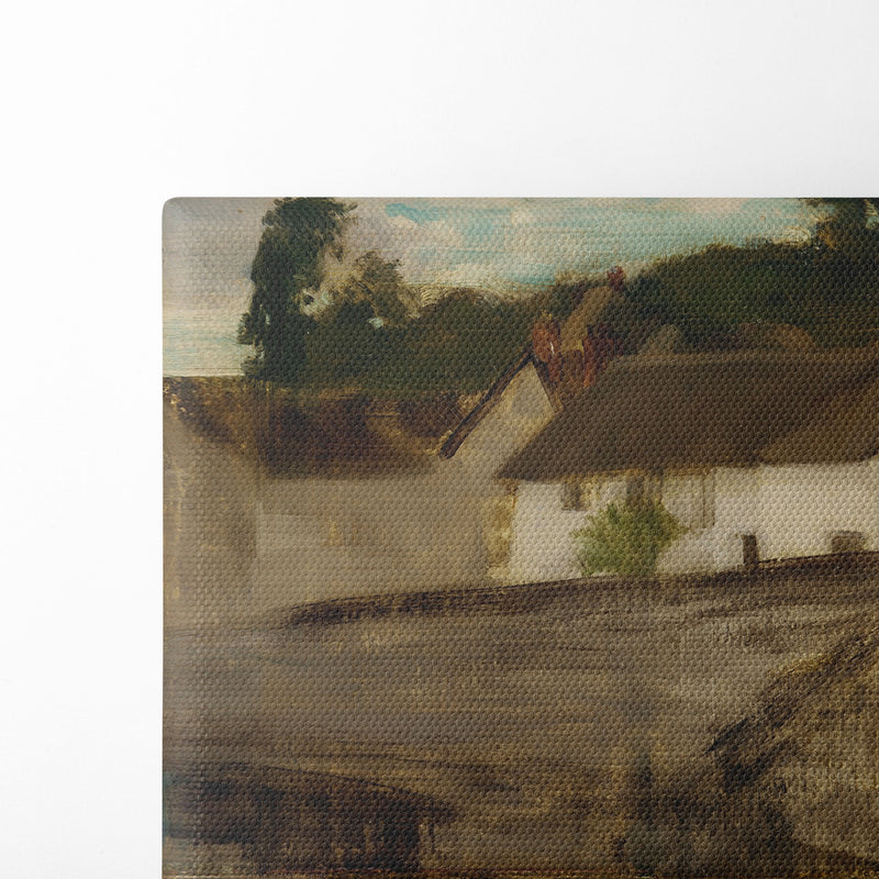 Green and Silver; The Devonshire Cottages (1884) - James Abbott McNeill Whistler - Canvas Print