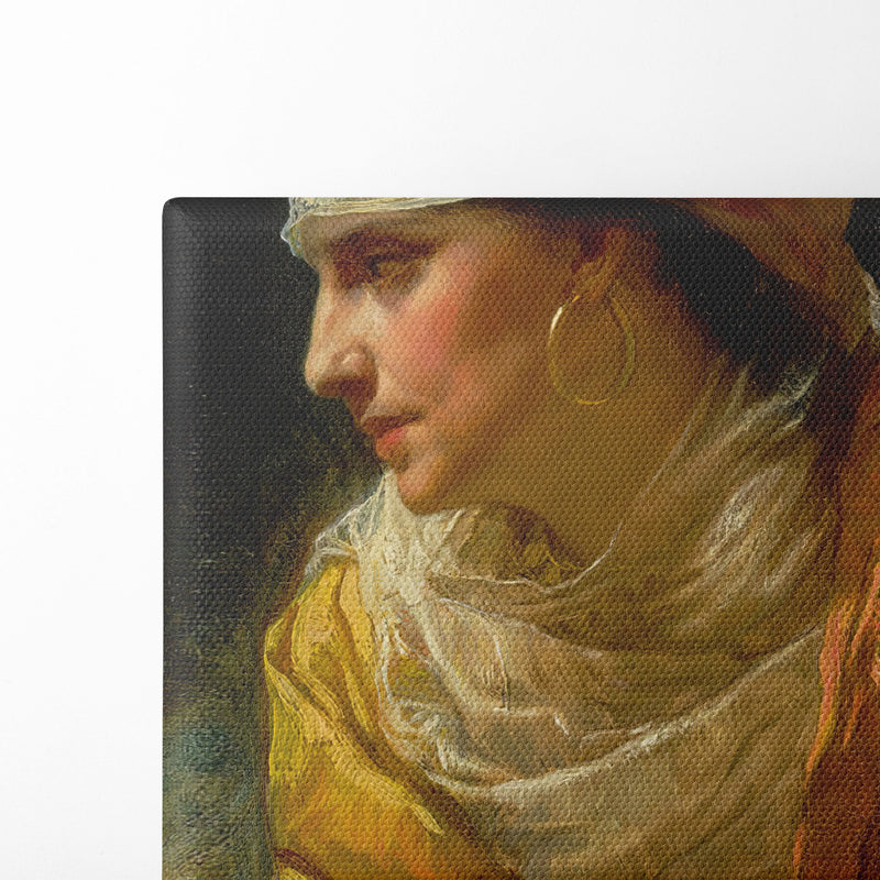 The Glance ( 1881) - Frederick Arthur Bridgman - Canvas Print