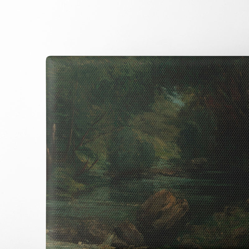 A Brook in the Forest (ca. 1868–77) - Gustave Courbet - Canvas Print