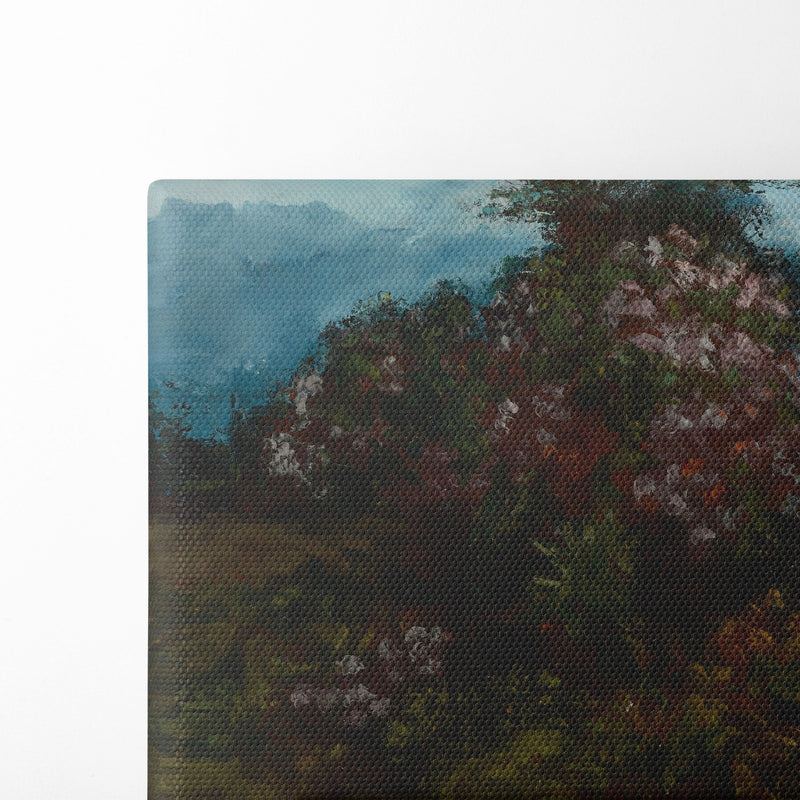 Paysage Avec Massif Fleuri - Gustave Courbet - Canvas Print