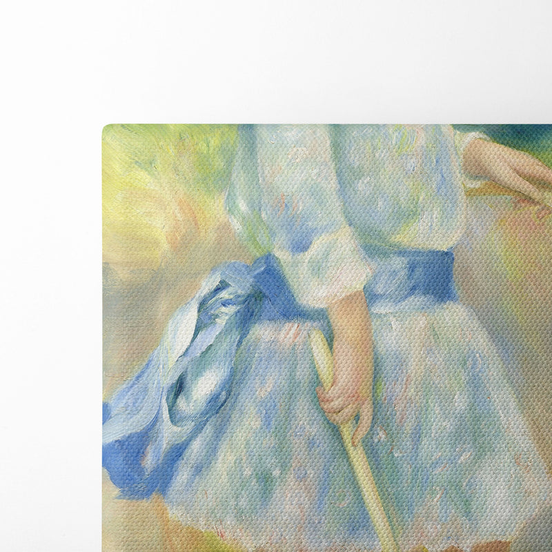 Girl with a Hoop (1885) - Pierre-Auguste Renoir - Canvas Print