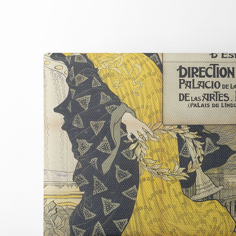 Exposition Internationale de Madrid (1893) - Eugène Grasset - Canvas Print