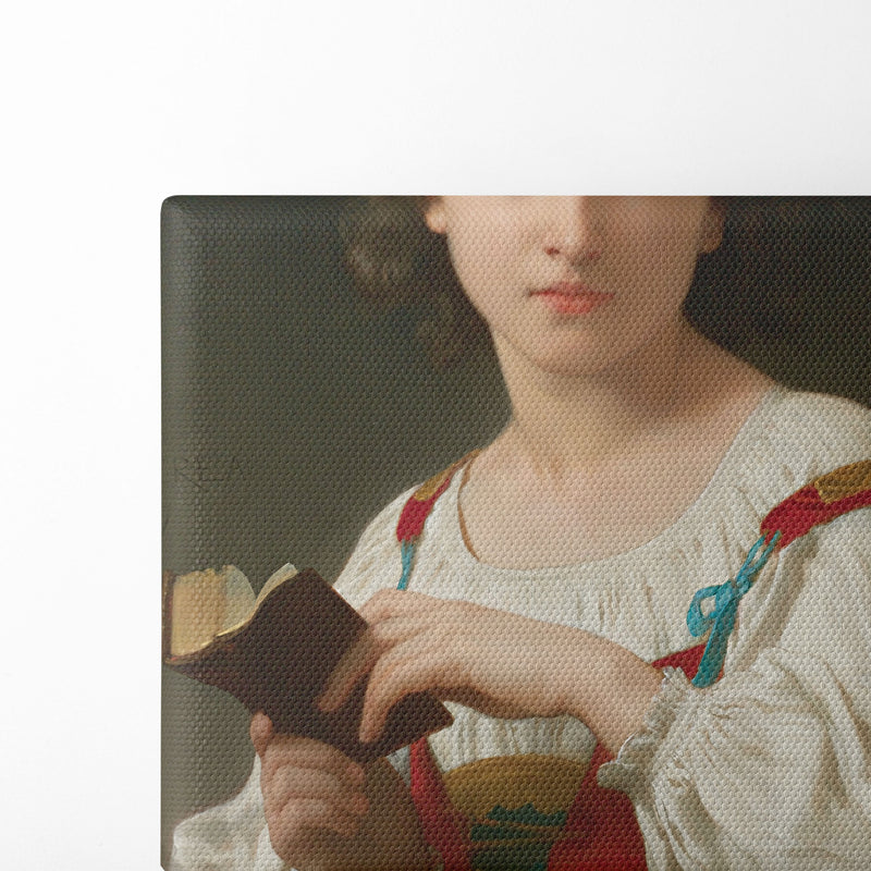 Le Livre D’heures (1867) - William Bouguereau - Canvas Print