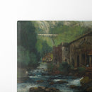 A Mill In A Rocky Landscape (1873) - Gustave Courbet - Canvas Print