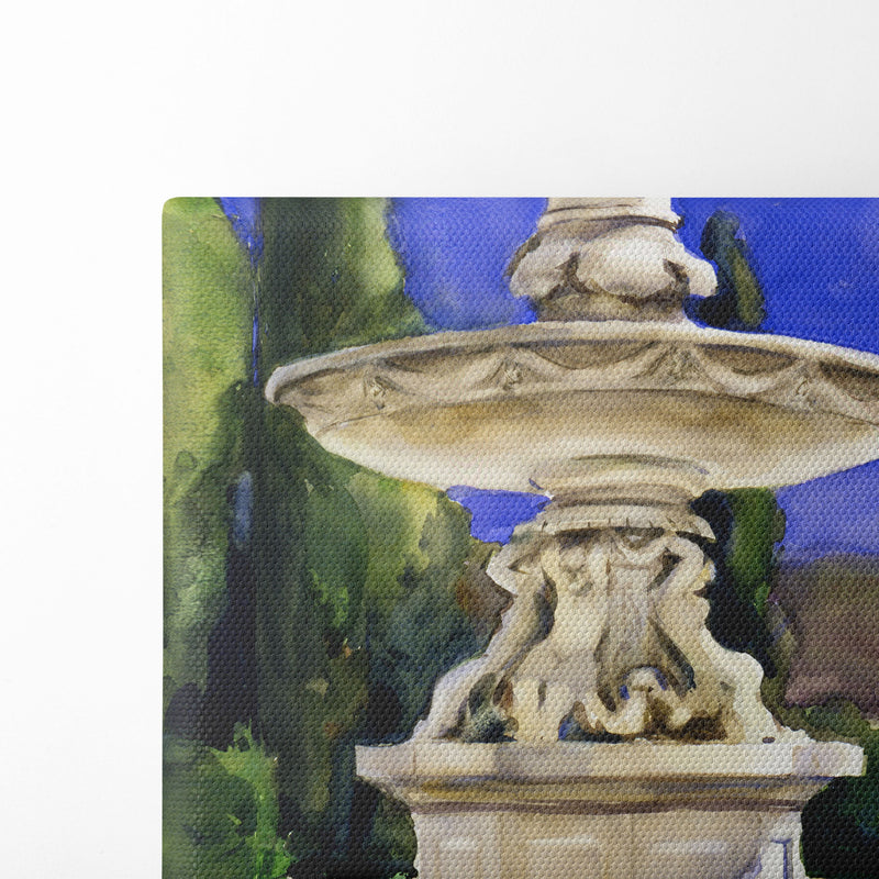 Marble Fountain in Italy (ca. 1907) - John Singer Sargent - Canvas Print