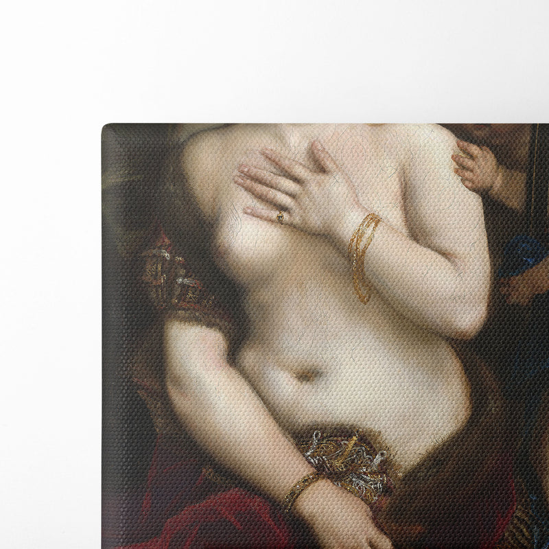 Venus With a Mirror (C. 1555) - Titian - Canvas Print