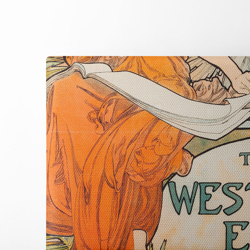 The West End Review (circa 1897) - Alphonse Mucha - Canvas Print