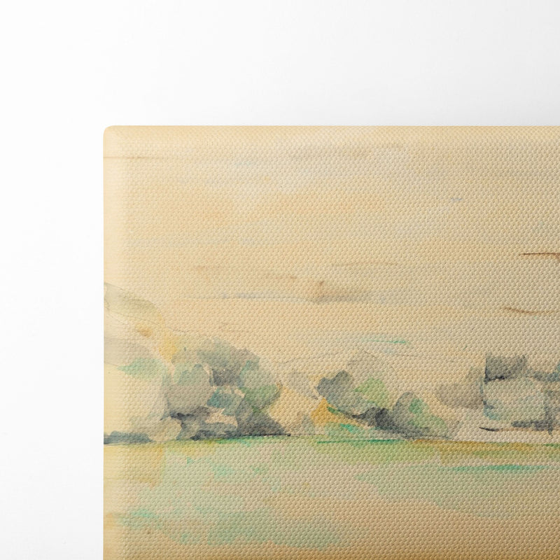 Paysage au bord de l’eau (circa 1878-1880) - Paul Cézanne - Canvas Print