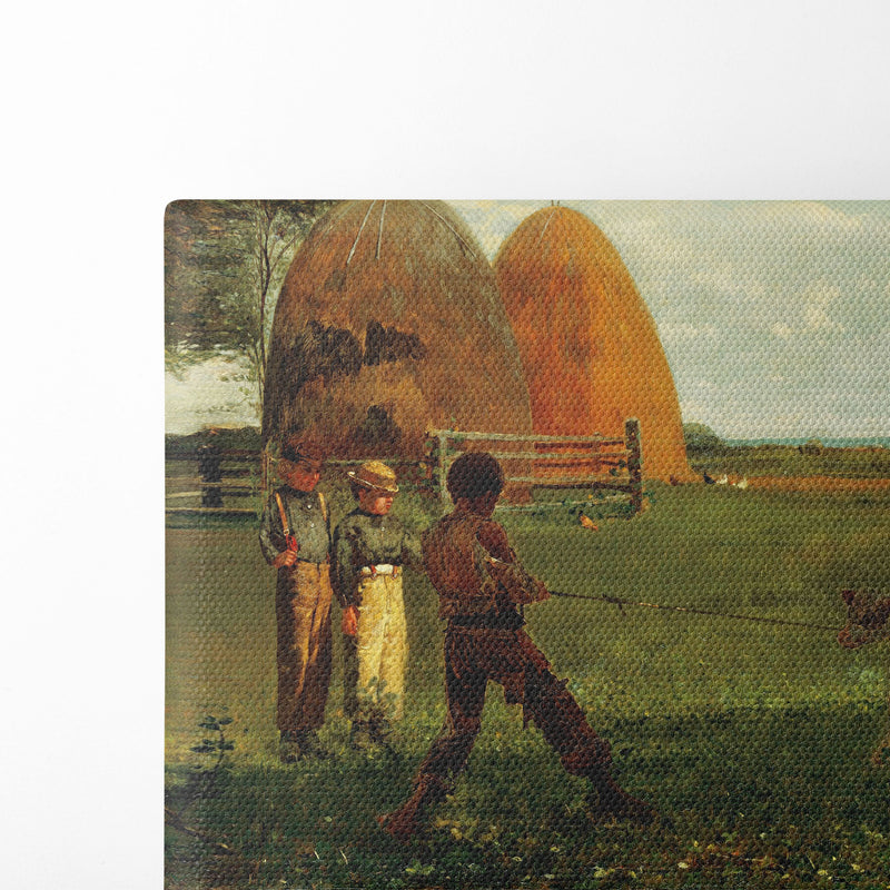 Weaning the Calf (1875) - Winslow Homer - Canvas Print