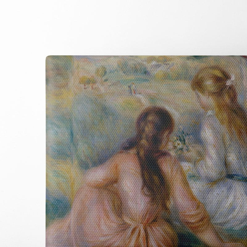 In the Meadow (1888–92) - Pierre-Auguste Renoir - Canvas Print