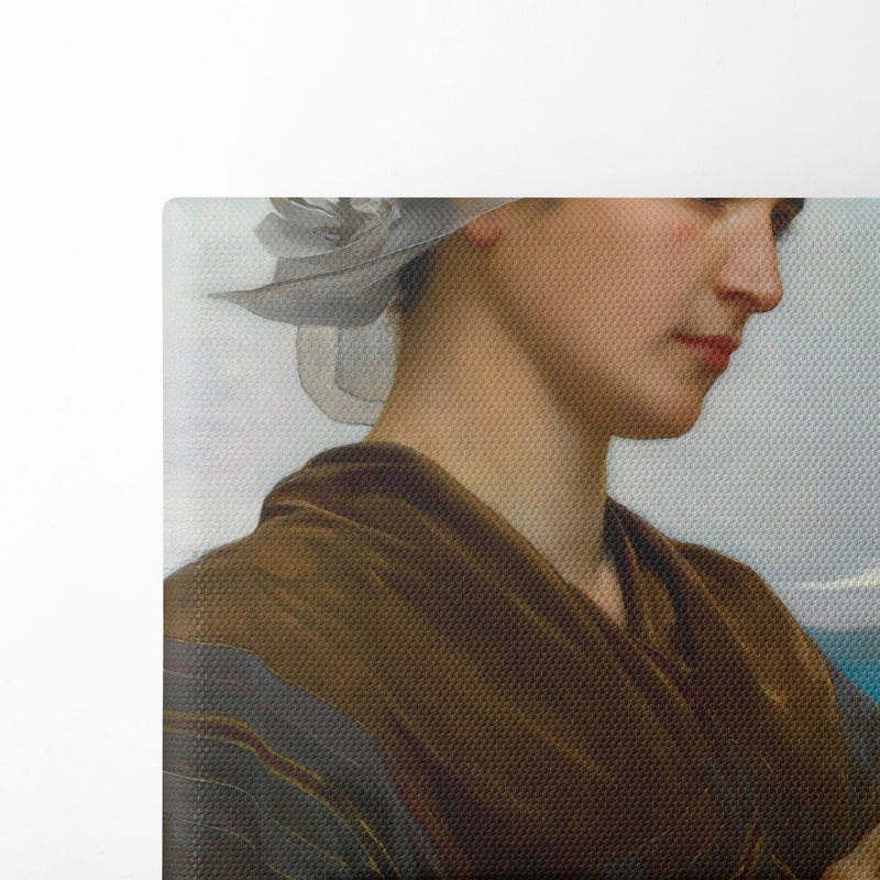 Tricoteuse Bretonne (1871) - William Bouguereau - Canvas Print