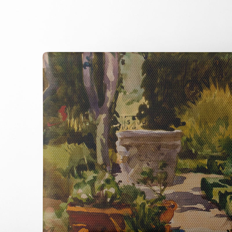 Mrs. Thayer’s Garden, Massachusetts (ca. 1885) - John Singer Sargent - Canvas Print