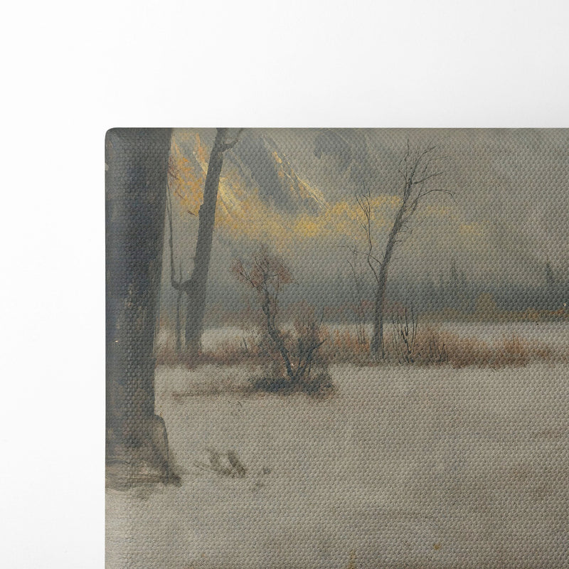 Winter Landscape - Albert Bierstadt - Canvas Print