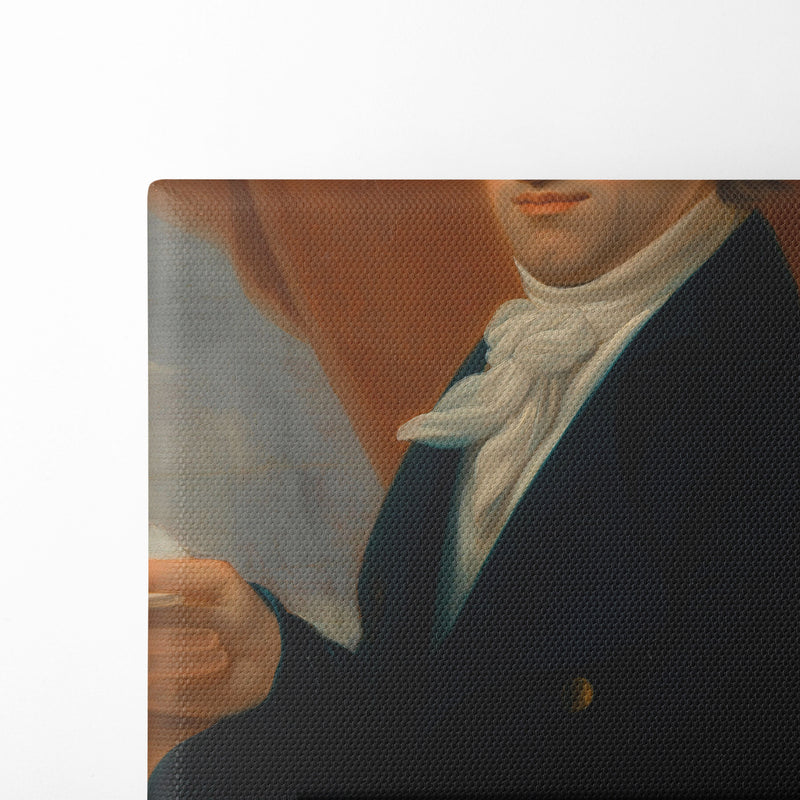 Johann (Giovanni) Cappi (Musikverleger) (around 1810) - Johann Baptist von Lampi the Elder - Canvas Print