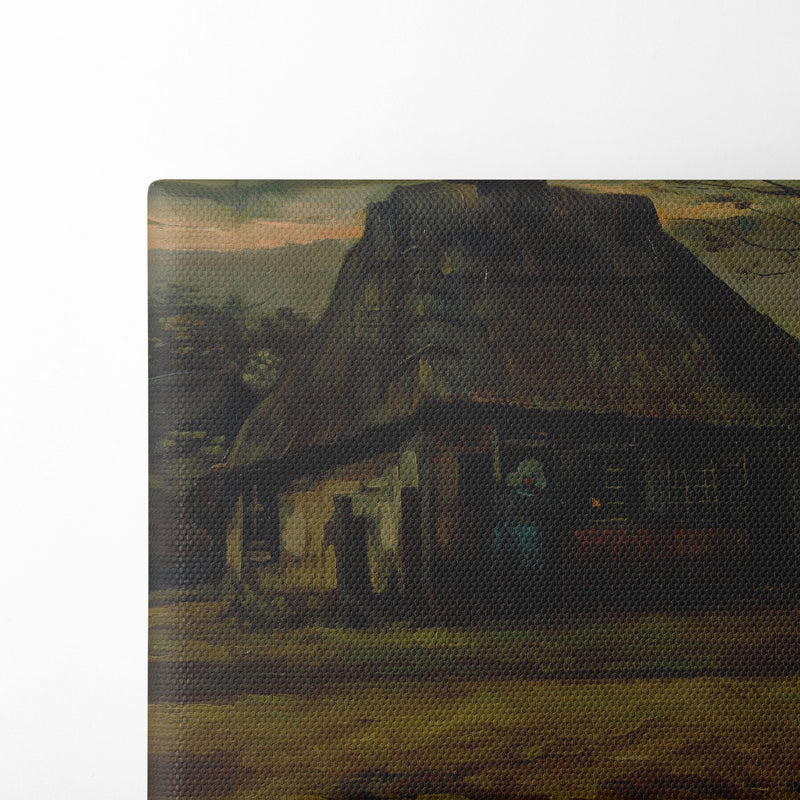 The cottage (1885) - Vincent van Gogh - Canvas Print