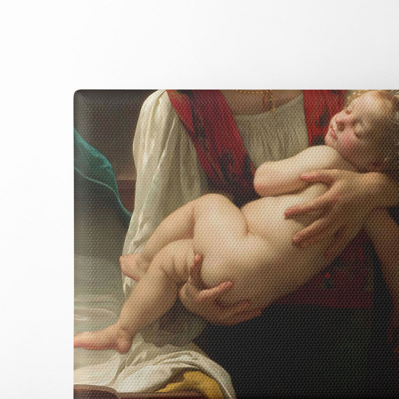 Berceuse (Le coucher) (1873) - William Bouguereau - Canvas Print