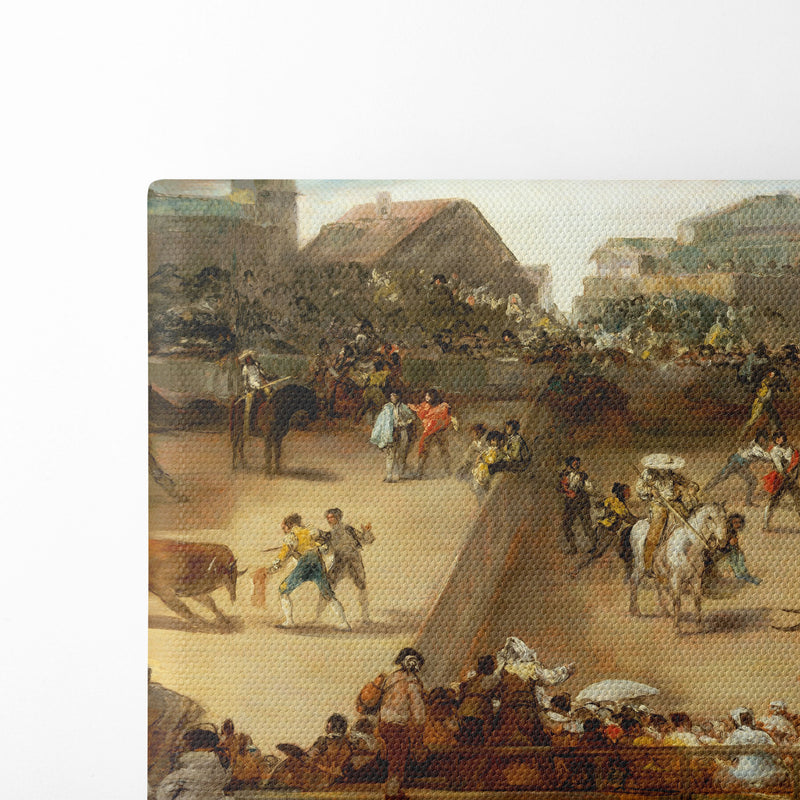 Bullfight in a Divided Ring - Francisco de Goya - Canvas Print