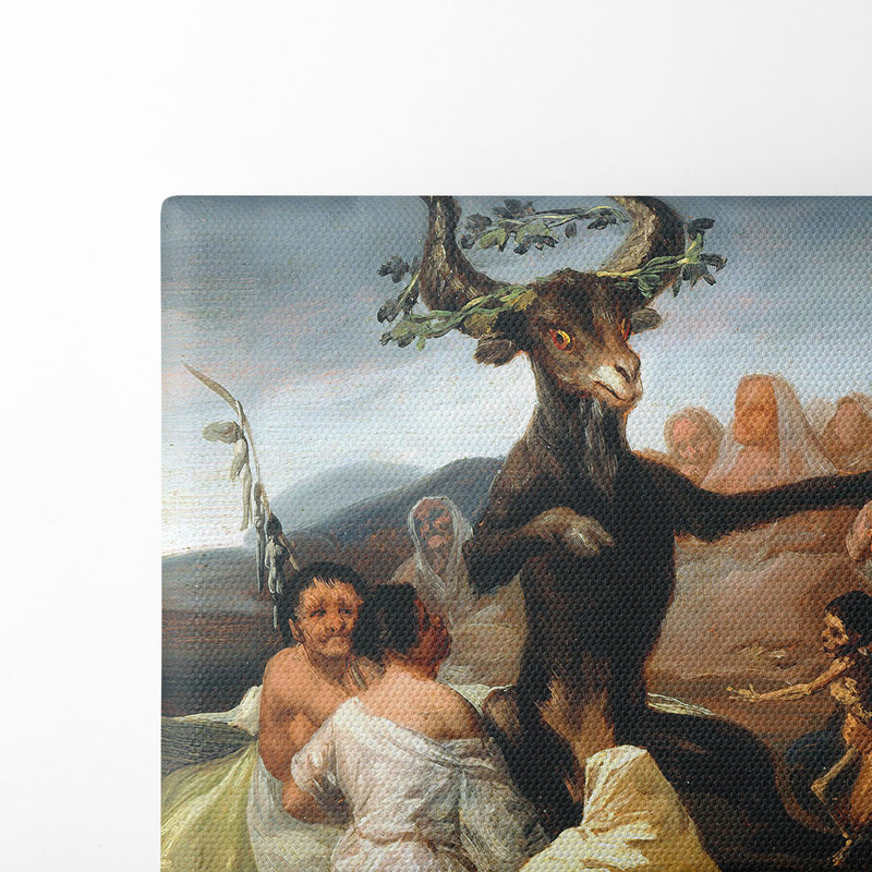 The Sabbath of witches (1797-98) - Francisco de Goya - Canvas Print