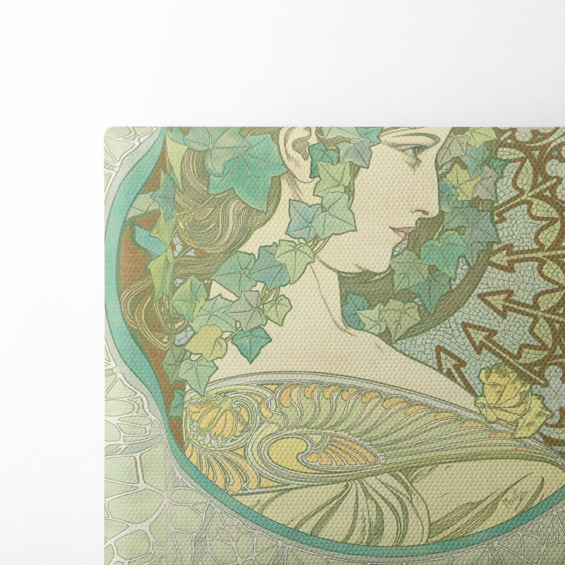 Ivy (1901) - Alphonse Mucha - Canvas Print