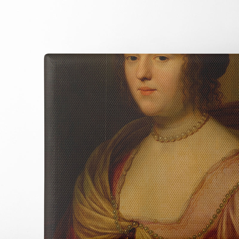 Portrait of Amalia van Solms (1633) - Gerard van Honthorst - Canvas Print