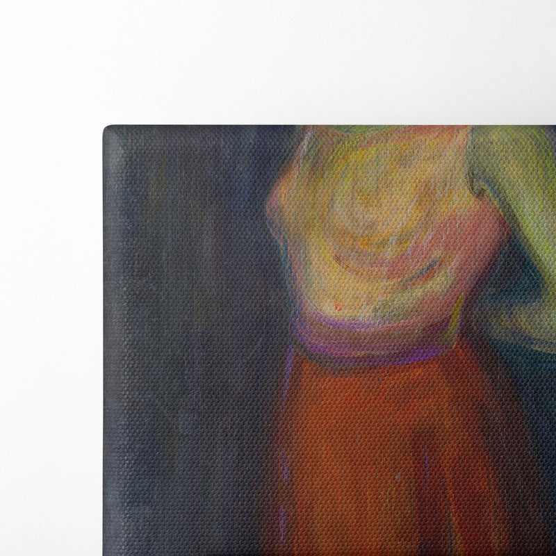 Study of a Model (1898) - Edvard Munch - Canvas Print