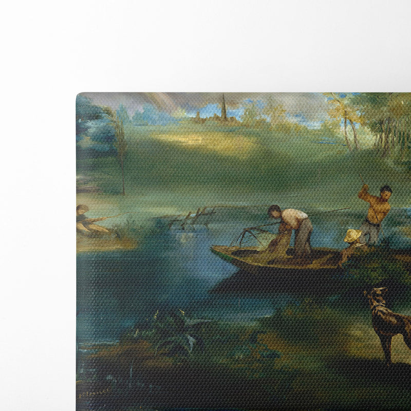 Fishing (ca. 1862–63) - Édouard Manet - Canvas Print