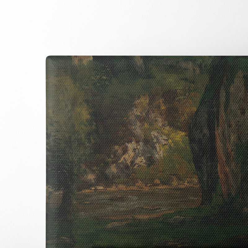 The Hidden Brook (ca. 1873–77) - Gustave Courbet - Canvas Print