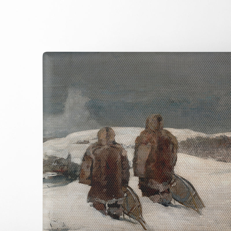 Below Zero (1894) - Winslow Homer - Canvas Print