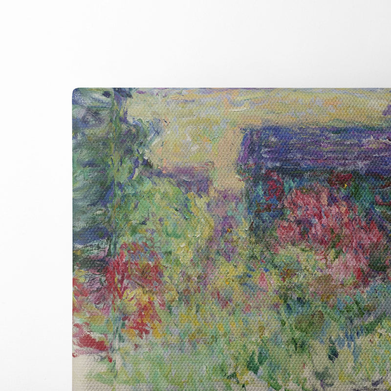 La Maison à travers les roses (circa 1925-26) - Claude Monet - Canvas Print