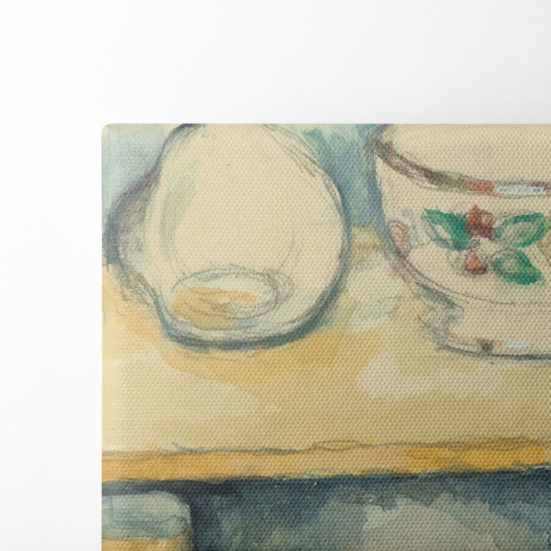 Carafe Et Bol - Paul Cézanne - Canvas Print