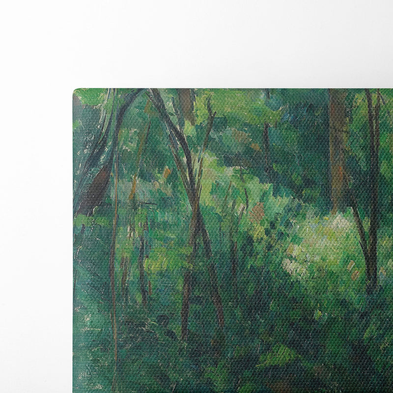 Interior of a forest (1880 - 1890) - Paul Cézanne - Canvas Print