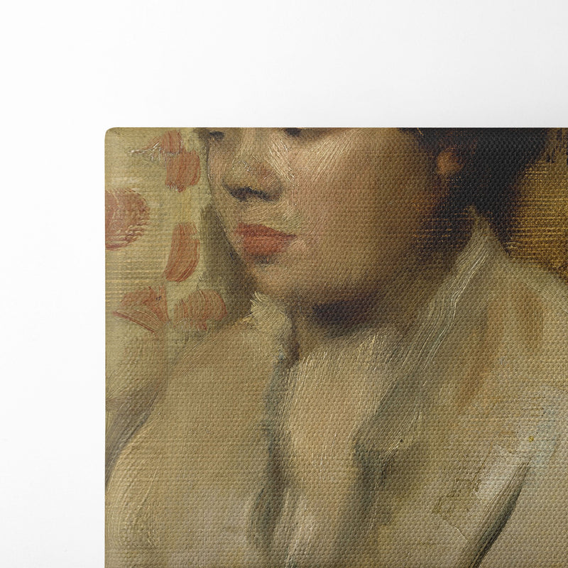 Portrait of a Young Woman (ca. 1885) - Edgar Degas - Canvas Print