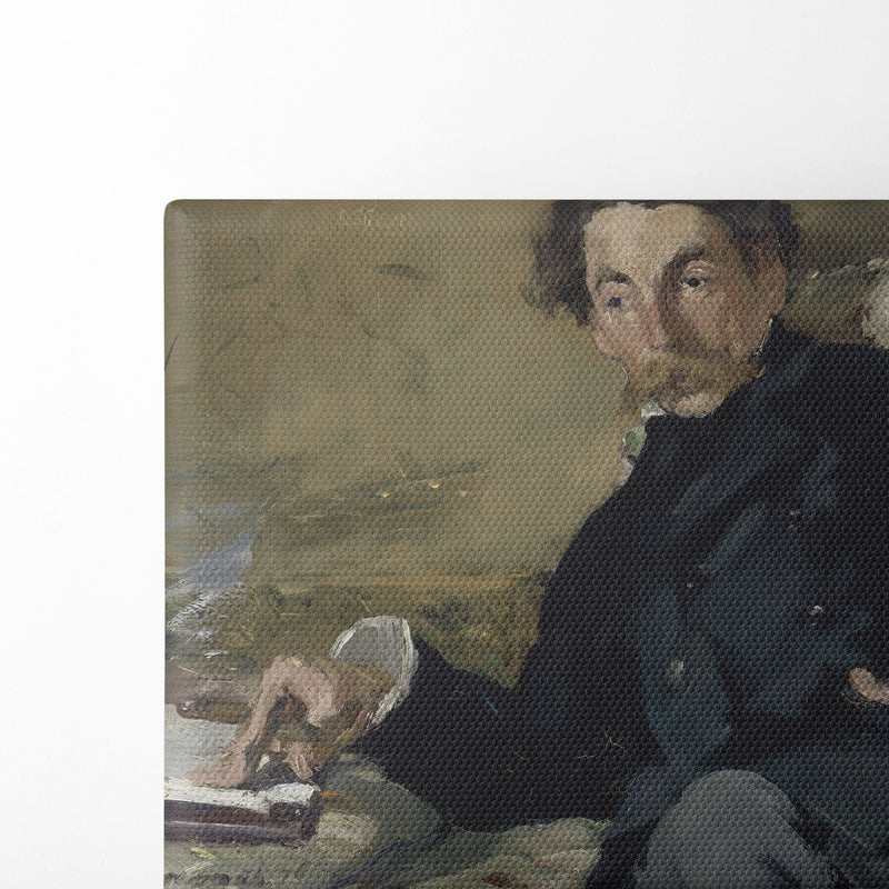 Stéphane Mallarmé (1876) - Édouard Manet - Canvas Print