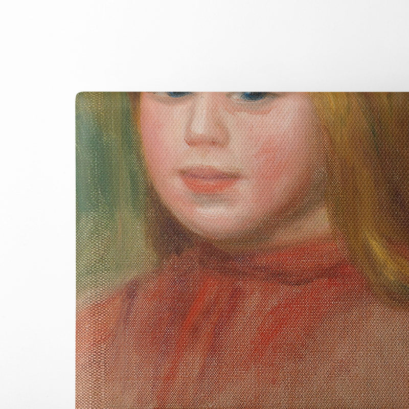 Portrait De Jeune Fille (circa 1895) - Pierre-Auguste Renoir - Canvas Print