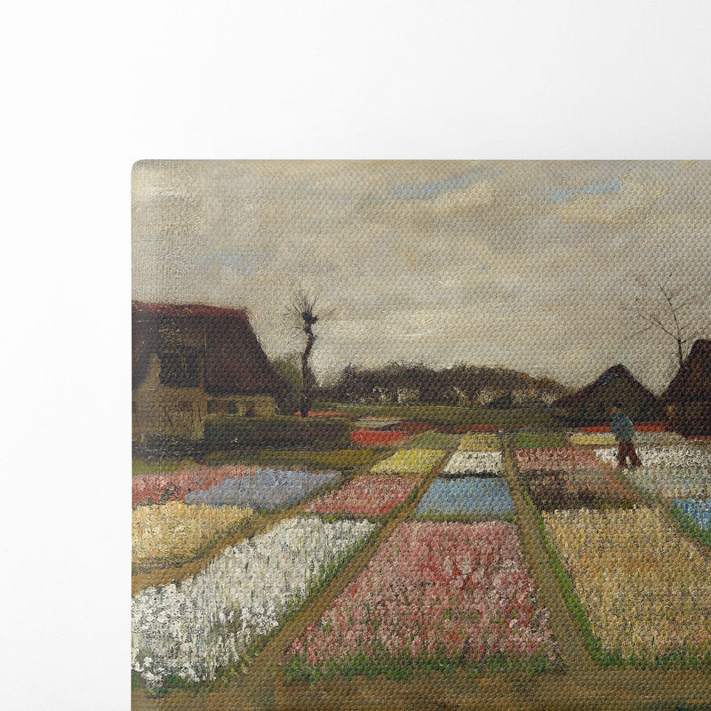 Flower Beds in Holland (c. 1883) - Vincent van Gogh - Canvas Print - UAIO LMT