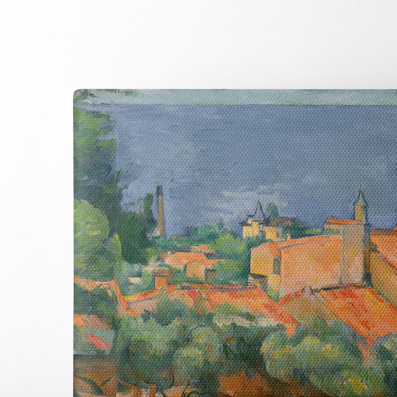 L’Estaque aux toits rouges (1883-1885) - Paul Cézanne - Canvas Print