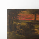 Breton spinner - Gustave Courbet - Canvas Print